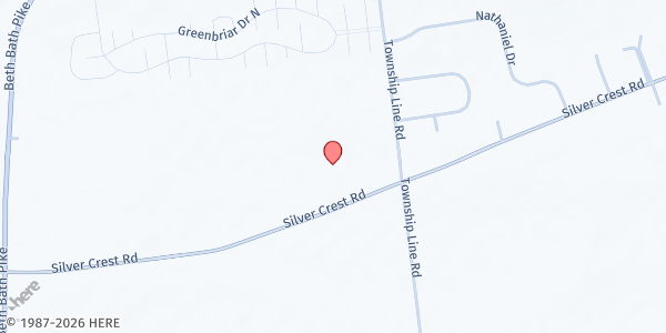 Map showing Second Harvest Food Bank of the Lehigh Valley and Northeast Pennsylvania - Main Location at 6969 Silver Crest Rd, Nazareth, PA