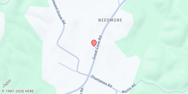 Map showing Rehoboth New Life at 8159 Great Cove Rd, Needmore, PA