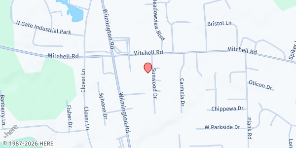 Map showing Life's Little Treasures Learning - New Castle at 3463 Sunwood Drive, New Castle, PA