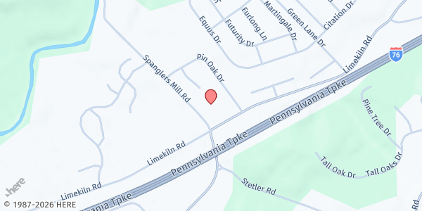 Map showing New Cumberland Alliance Church at 148 Spanglers Mill Rd, New Cumberland, PA