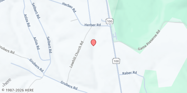 Map showing Christ's Church at Lowhill - Food Distribution Center at 4695 Lowhill Church Rd, New Tripoli, PA