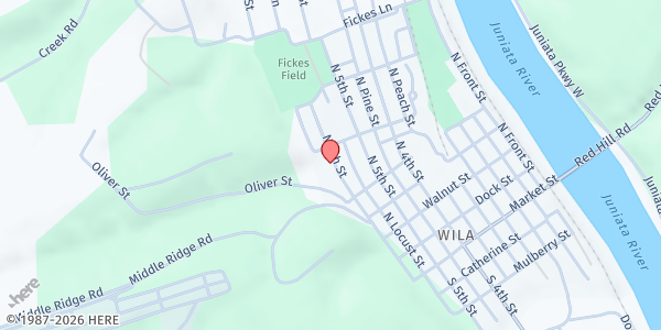 Map showing Bread Of Life Outreach - Perry at 253 NORTH 6TH STREET, Newport, PA