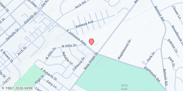 Map showing Martha's Choice Marketplace at 353 E. Johnson Hwy., Norristown, PA