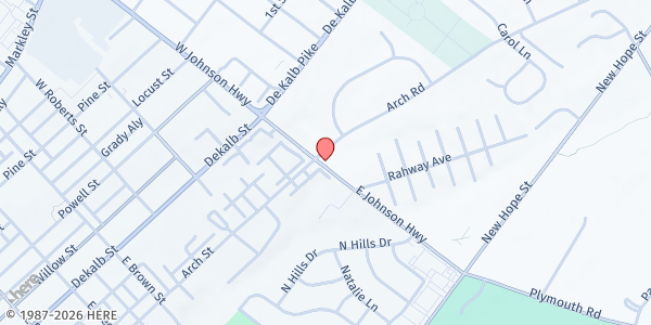 Map showing Martha's Choice Marketplace & Community Farm at 353 East Johnson Highway, Norristown, PA