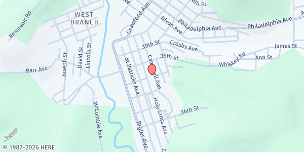 Map showing Good Samaritan at 3703 Campbell Ave., Northern Cambria, PA