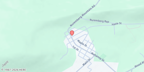 Map showing People In Need - Nuremberg at 185 Mahanoy St, Nuremberg, PA