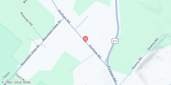 Map showing The Lord's Pantry - St. John the Baptist Parish at 4050 Durham Rd., Ottsville, PA