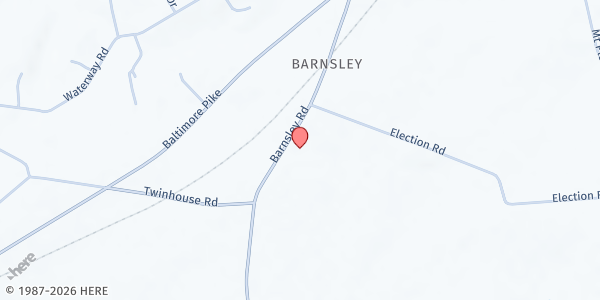 Map showing Divine Sent Food Cupboard at 198 Barnsley Rd, Oxford, PA