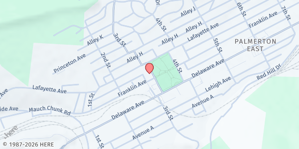 Map showing Living Hope Lighthouse Church at 705 3rd St, Palmerton, PA