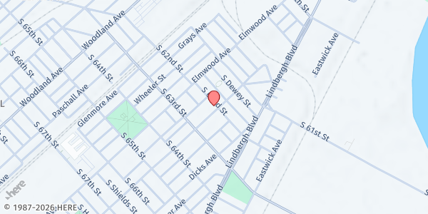 Map showing Children's Development Learning Center at 6201 Buist Ave, Philadelphia, PA