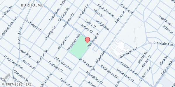 Map showing Jardel Recreation Center at 1400 Cottman Ave, Philadelphia, PA