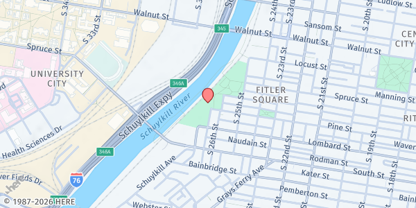 Map showing Markward Playground at 400 S. Taney St., Philadelphia, PA