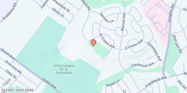 Map showing Mitchell Playground at 3700 Whitehall Lane, Philadelphia, PA