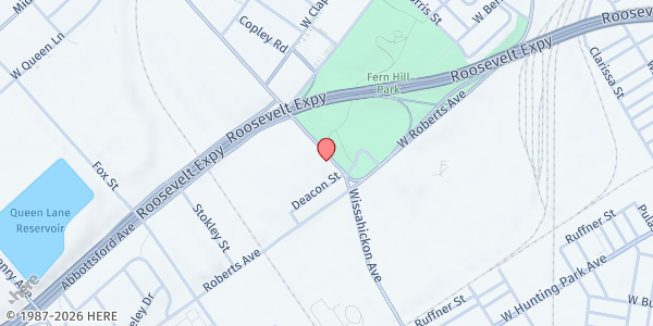 Map showing Philly Movement's Dance Company (Summer Meal Site) at 4700 Wissahickon Ave, Philadelphia, PA