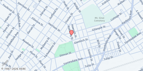 Map showing Playstreet 1900 Wakeling St. at 1915 Wakeling St., Philadelphia, PA