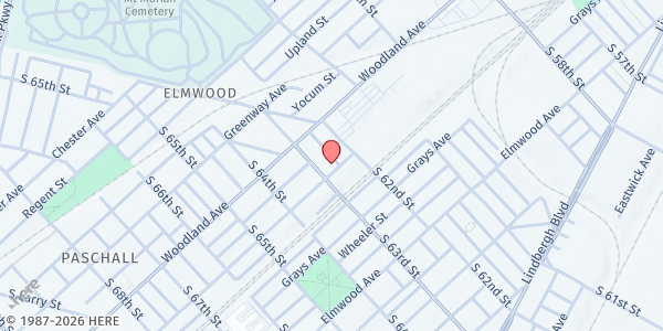Map showing Playstreet 2200 S. Felton St. at 2244 S. Felton St., Philadelphia, PA