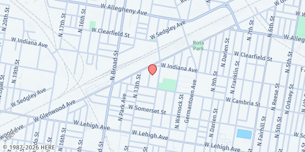 Map showing Playstreet 2900 N. Camac St (Summer Meal Site) at 2931 N. Camac St, Philadelphia, PA