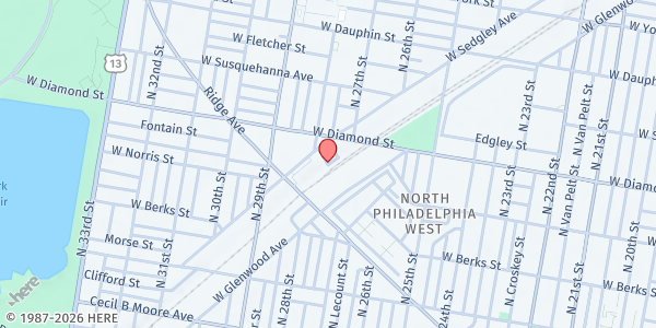 Map showing Playstreet 3000 W. Page St at 3034 W Page Street, Philadelphia, PA
