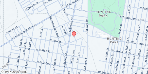 Map showing Playstreet 3900 Dell St. at 3936 Dell St., Philadelphia, PA