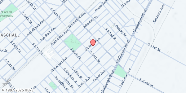 Map showing Playstreet 6300 Theodore St. (Summer Meal Site) at 6335 Theodore St., Philadelphia, PA