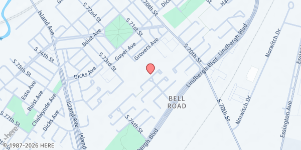 Map showing Unico Village Senior Apartments at 7199 Brant Place, Philadelphia, PA