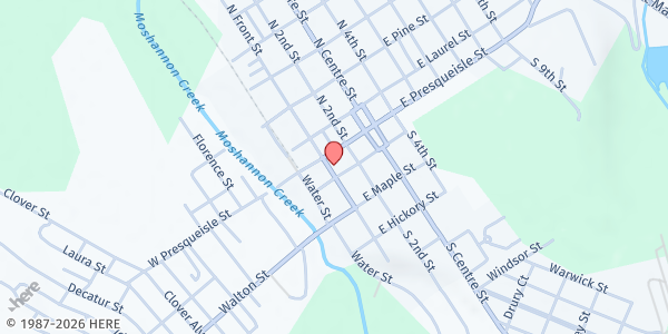 Map showing Central PA Community Action - Centre County at 14 SOUTH FRONT STREET, Philipsburg, PA