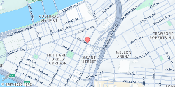 Map showing Mission Agape Food Pantry at , Pittsburgh, PA