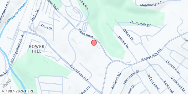 Map showing Our Lady of Grace Church - St. Michael the Archangel Parish at 310 Kane Blvd., Pittsburgh, PA