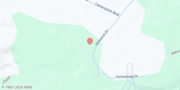 Map showing CEO Weinberg Northeast Regional Foodbank at 185 Research Drive, Pittston, PA