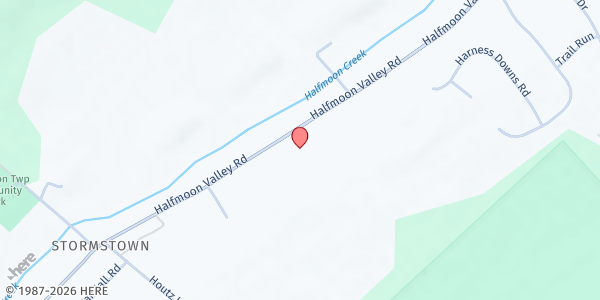 Map showing Halfmoon Christian Fellowship Church at 1776 Halfmoon Valley Rd, Port Matilda, PA