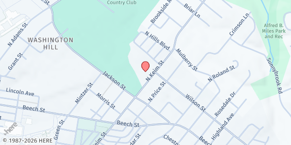 Map showing Bethel Community Church of Pottstown at 575 N Keim St, Pottstown, PA