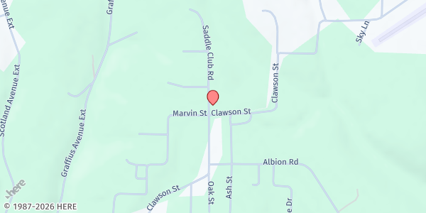 Map showing Trinity Food Pantry at 24 Saddle Club Rd., Punxsutawney, PA