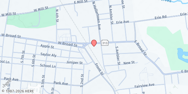 Map showing Food Pantry at Food Pantry, Quakertown, PA