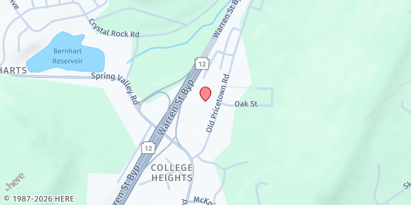 Map showing Spring Valley Church of God at 2727 Old Pricetown Rd, Reading, PA