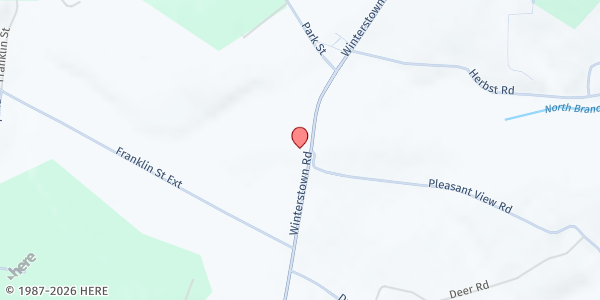 Map showing Hearts for Hunger Food Pantry at 10384 Winterstown Rd., Red Lion, PA