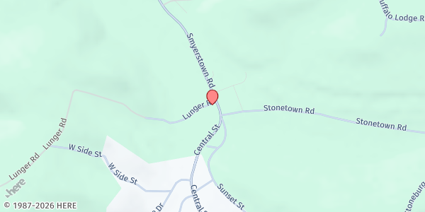 Map showing Rossiter Methodist Church at 49 Smyerstown Rd., Rossiter, PA
