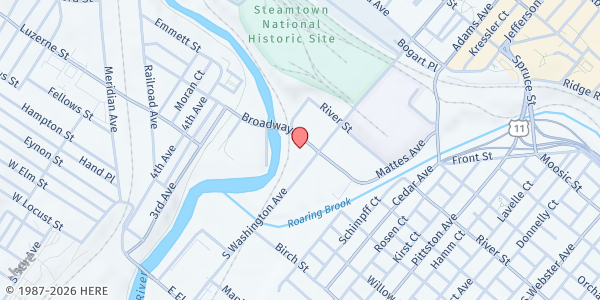 Map showing The Salvation Army-Scranton - Food Distribution Center at 500 S Washington Ave, Scranton, PA