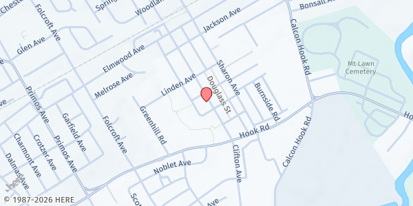 Map showing Neighbor to Neighbor CDC - Sharon Hill at 814 Clifton Avenue, Sharon Hill, PA
