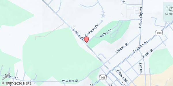 Map showing Feed My Sheep Food Cupboard at 324 N. Main St., Slippery Rock, PA