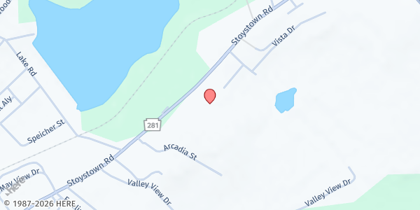 Map showing Somerset County Mobile Food Bank - Somerset at 708 Stoystown Rd., Somerset, PA