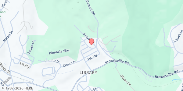 Map showing Shiloh Church - Life Builders at 2624 Brandis Ave., South Park Township, PA