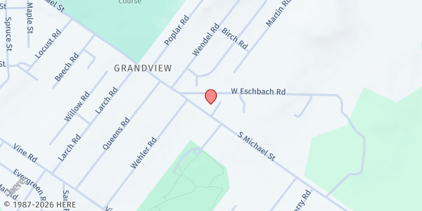 Map showing The Christian Food Bank at 817 S Michael Rd, St Marys, PA