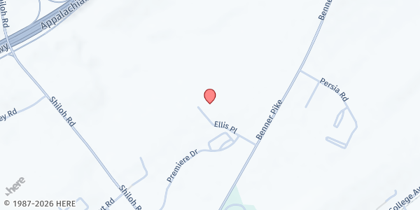 Map showing Centre County Militaryshare at 200 Ellis Place, State College, PA