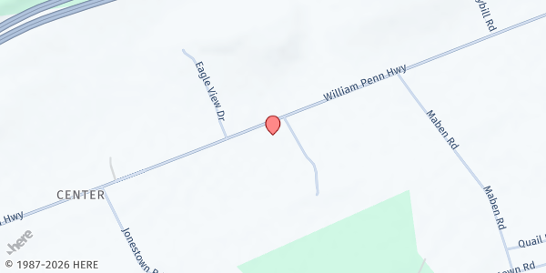 Map showing Bread Of Life Outreach - Juniata at 10110 WILLIAM PENN HIGHWAY, Thompsontown, PA