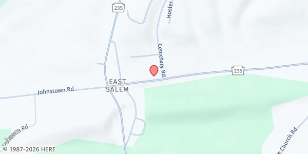 Map showing Otterbein Methodist Church / Agape Family Center at Otterbein Methodist Church / Agape Family Center, Thompsontown, PA