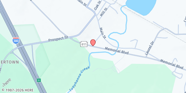 Map showing FEEDING FAMILIES at 354 Route 611, Tobyhanna, PA