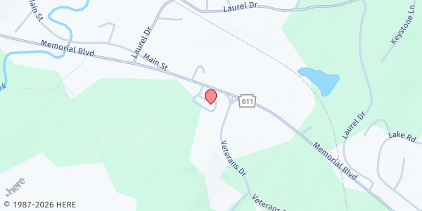 Map showing POCONO MOUNTAIN ECUMENICAL at 5570 Municipal Drive, Tobyhanna, PA