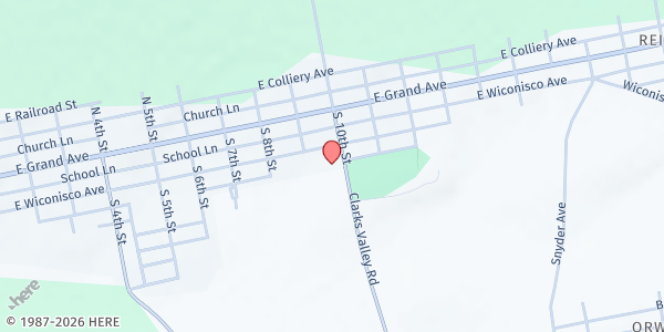 Map showing Tower City Military Share Distribution at 2 Clarks Valley Road, Tower City, PA