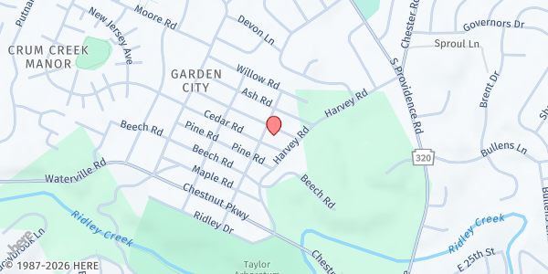 Map showing Lifewerks/FC - Wallingford at 28 Walnut Road, Wallingford, PA