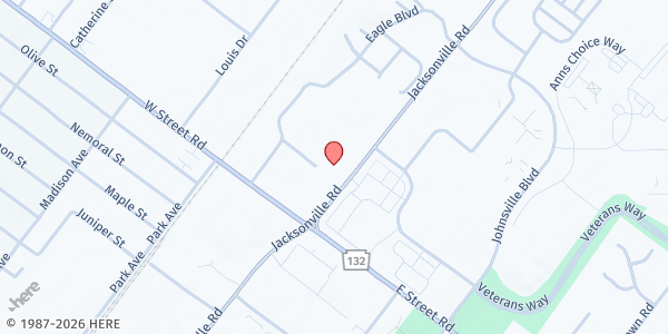 Map showing Bucks County Housing Group - Warminster at 626 Jacksonville Rd, Warminster, PA